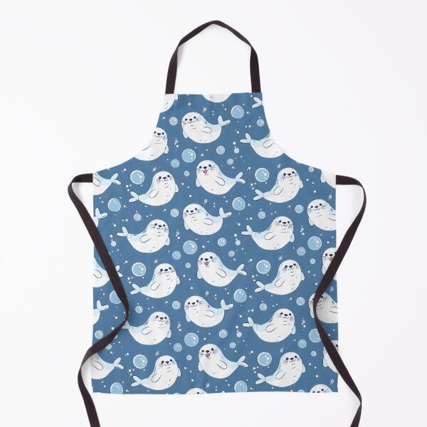 Item preview, Seal Blue Bubbles Pattern designed and sold by palaco210.