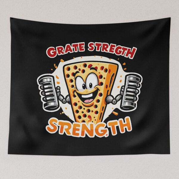 Item preview, Cheese Grater with Muscles designed and sold by grazianshop.
