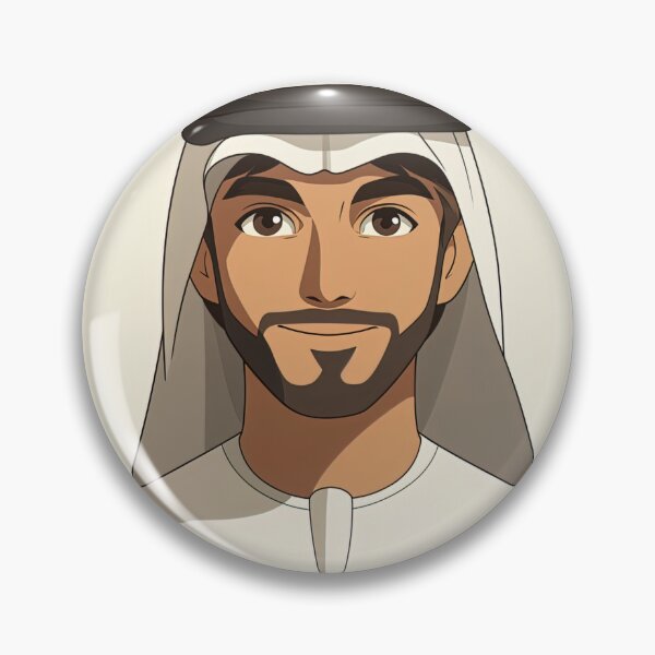 Item preview, Emirati man, portrait  | Anime style designed and sold by ComicsFactory.