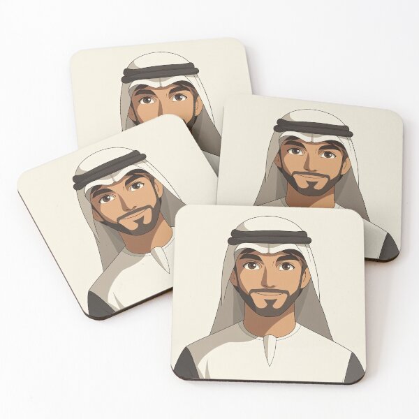 Item preview, Emirati man, portrait  | Anime style designed and sold by ComicsFactory.
