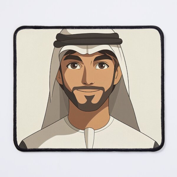 Item preview, Emirati man, portrait | Anime style designed and sold by ComicsFactory.