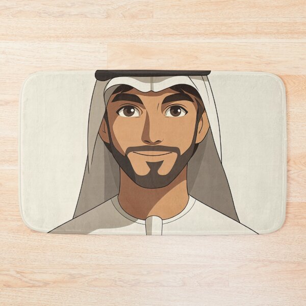 Item preview, Emirati man, portrait  | Anime style designed and sold by ComicsFactory.