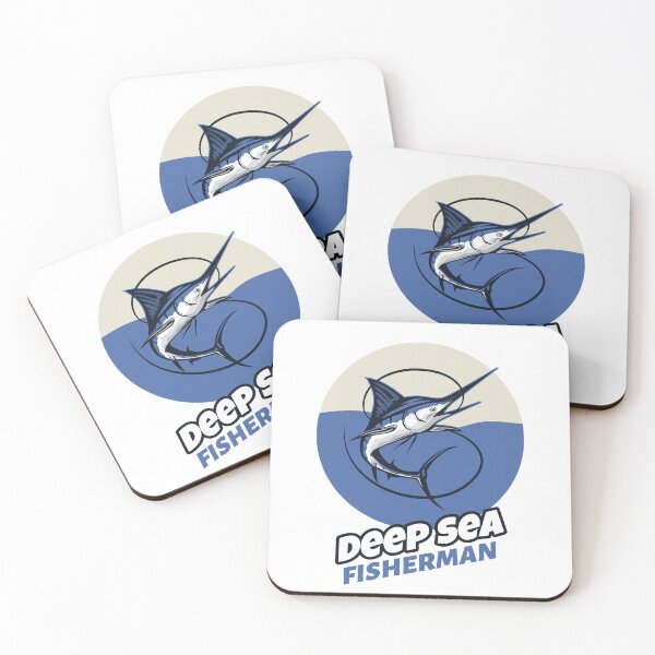 Item preview, Deep Sea Fisherman with Marlin designed and sold by GuesthozGraphix.