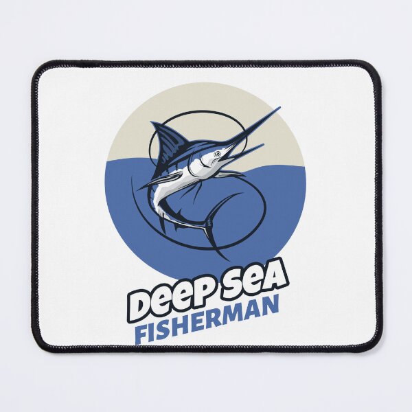Item preview, Deep Sea Fisherman with Marlin designed and sold by GuesthozGraphix.