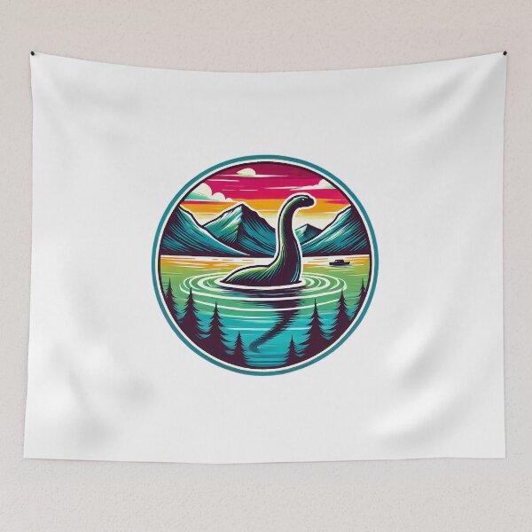 Item preview, Loch Ness Monster Hiking and Camping designed and sold by nodij.