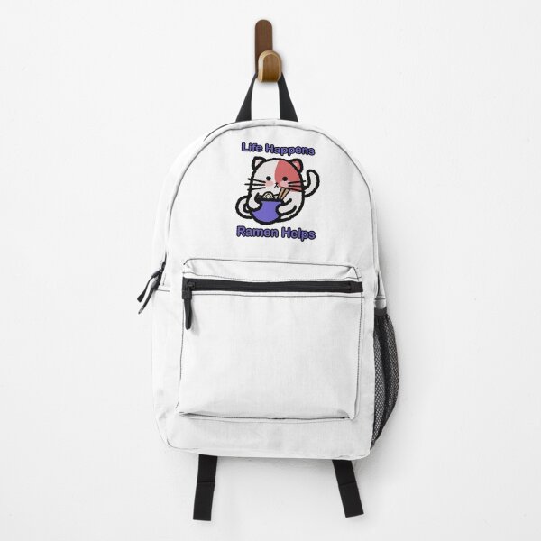 Item preview, Life Happens, Ramen Helps - Cat Japanese designed and sold by Circle-Cats.