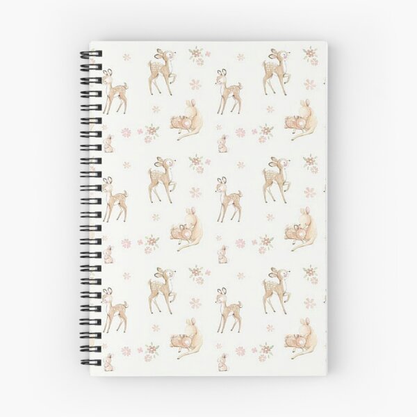 Item preview, Coquette fawn deer floral pattern  designed and sold by Pixiedrop.