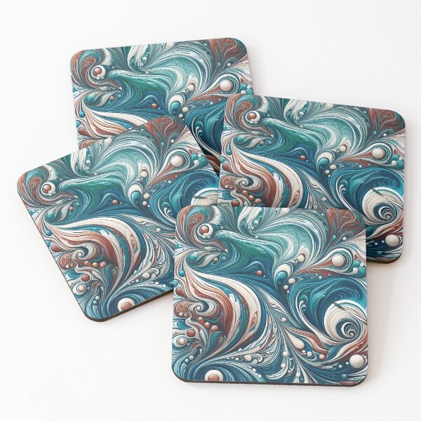 Item preview, Aqua Swirl Elegance designed and sold by moba--mania.