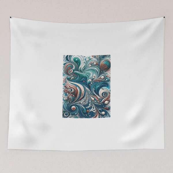 Item preview, Aqua Swirl Elegance designed and sold by moba--mania.