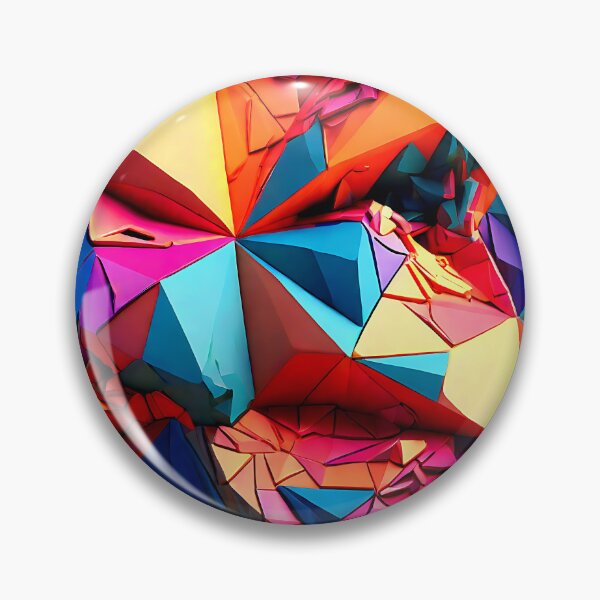 Item preview, Vibrant low poly design with intricate shapes and gradients for a unique pattern designed and sold by Tchoice.