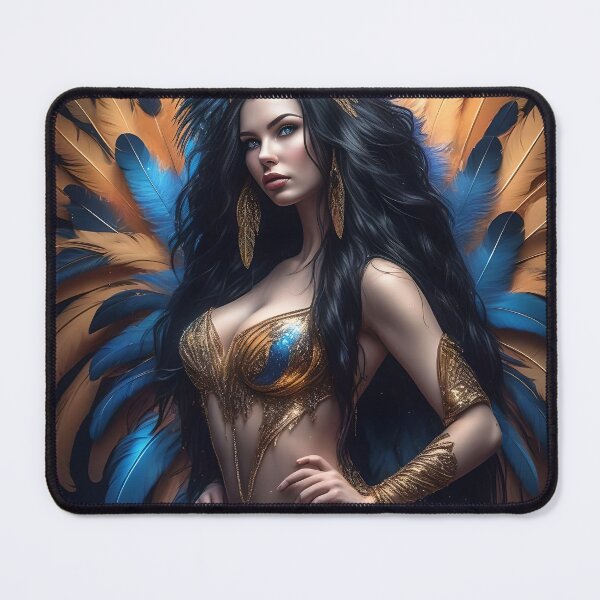 Item preview, Blue and Gold Vegas Showgirl designed and sold by Fantasy-Fashion.