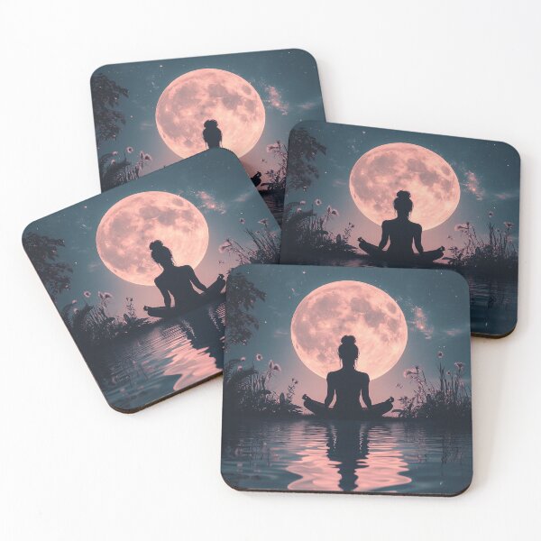 Item preview, Meditation Under the Full Moon designed and sold by Suzana Djordjevic.