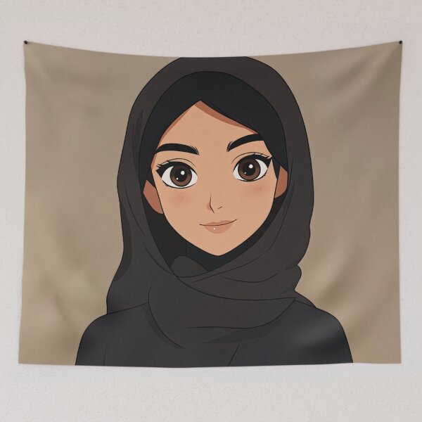 Item preview, Emirati woman | Anime style designed and sold by ComicsFactory.