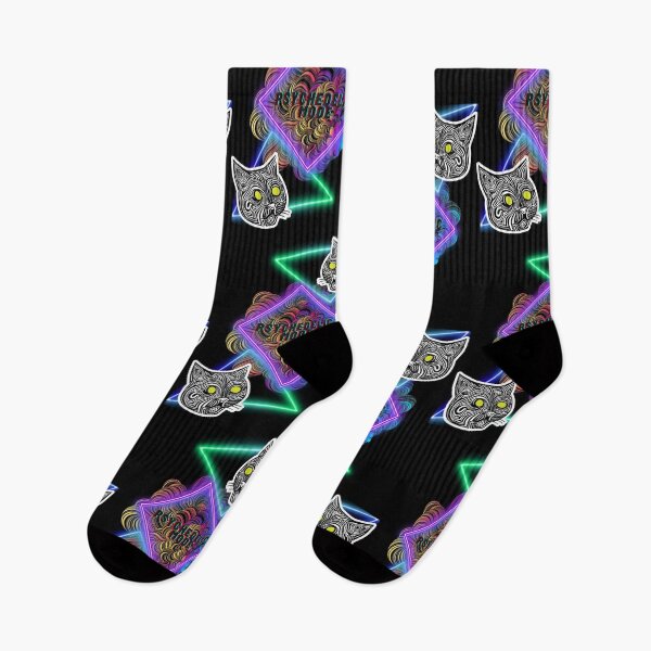 Item preview, Psychedelic Cat Vibes in Neon Universe designed and sold by NosionDesigns.