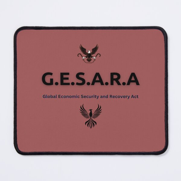 Item preview, GESARA - Global Economic Security and Recovery Act designed and sold by Art With Impact – Statement Art & Apparel for Deep Thinkers.