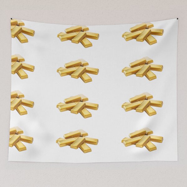 Item preview, Realistic Style Gold Bars, Gold Nuggets, Gold, Stickers, Logo, Illustration, Wall arts, Art Prints and More designed and sold by Kevin Lou.