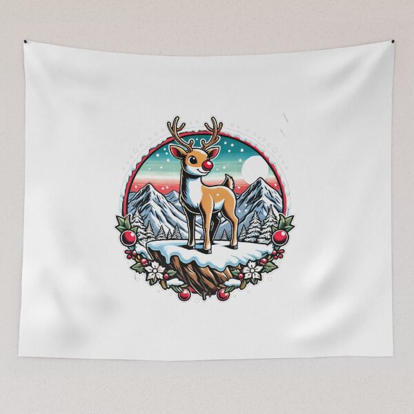 Item preview, Rudolph the Red-Nosed Reindeer Hiking and Camping designed and sold by nodij.