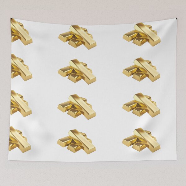 Item preview, Realistic Style Gold Bars, Gold Nuggets, Gold, Stickers, Logo, Illustration, Wall arts, Art Prints and More designed and sold by Kevin Lou.