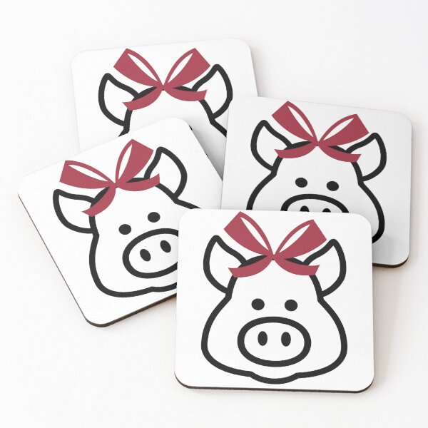 Item preview, Wooo Pig Cutie - Lady Razorback - Arkansas Razorbacks Gameday - Cute Pig designed and sold by Spike The Punch Design Co..