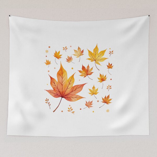 Item preview, Autumn Golden Leaves #4 - @fluidwatercolor  designed and sold by fluidwatercolor.