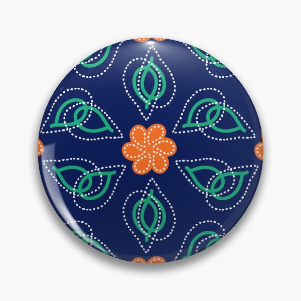 Item preview, Flower Power Petal Pattern, Psychedelic Groovy, Dark Royal Blue Background designed and sold by Stephanie Rowan.