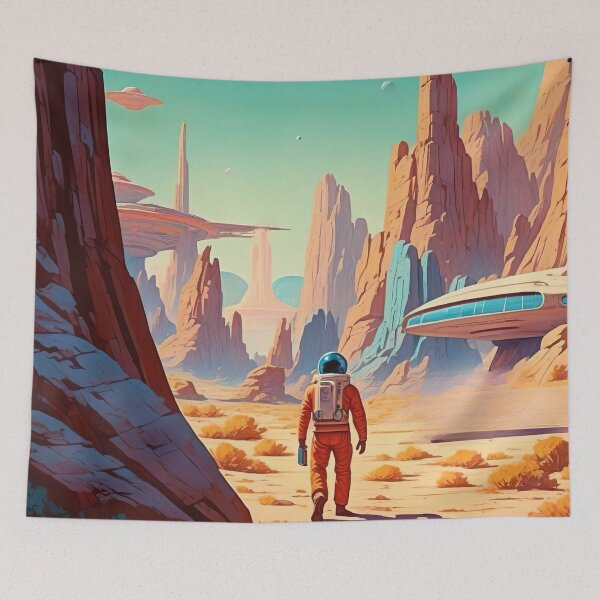 Item preview, Journey Through Distant Worlds: Space Exploration Adventure" designed and sold by ArtComixHaven.