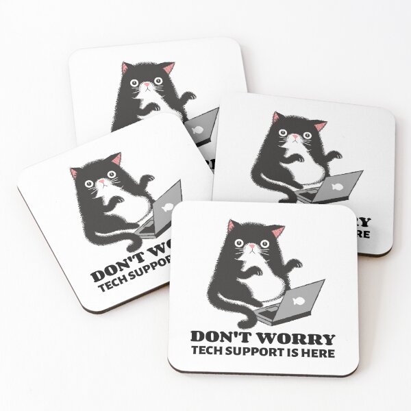 Item preview, Don't Worry Tech Support is Here - Technology designed and sold by Circle-Cats.