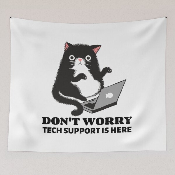 Item preview, Don't Worry Tech Support is Here - Technology designed and sold by Circle-Cats.