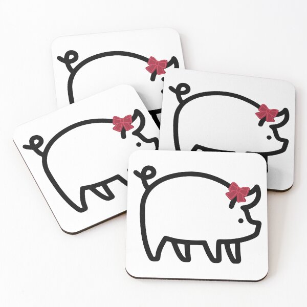 Item preview, Lazy Razorback - Cute Hog With Bow - Arkanasas Razorbacks - Brat Hog designed and sold by Spike The Punch Design Co..