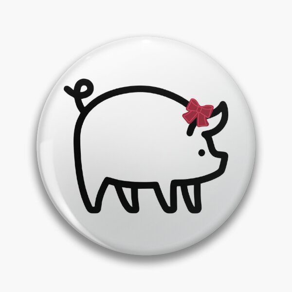 Item preview, Lazy Razorback - Cute Hog With Bow - Arkanasas Razorbacks - Brat Hog designed and sold by Spike The Punch Design Co..