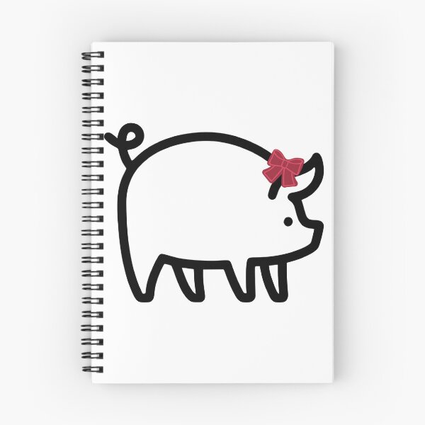 Item preview, Lazy Razorback - Cute Hog With Bow - Arkanasas Razorbacks - Brat Hog designed and sold by Spike The Punch Design Co..