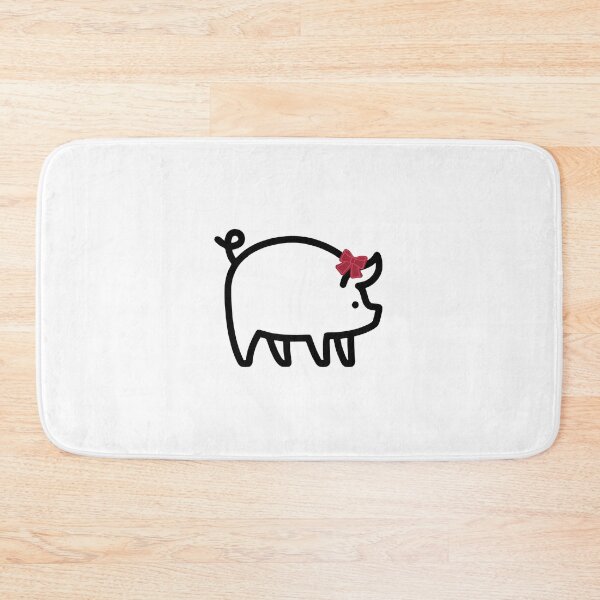 Item preview, Lazy Razorback - Cute Hog With Bow - Arkanasas Razorbacks - Brat Hog designed and sold by Spike The Punch Design Co..