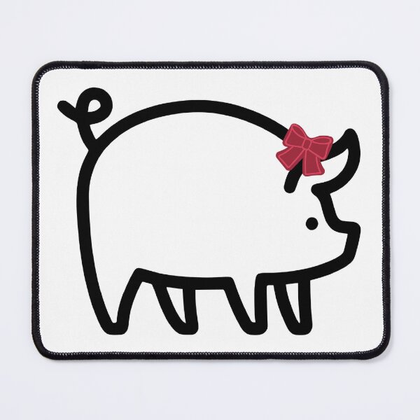 Item preview, Lazy Razorback - Cute Hog With Bow - Arkanasas Razorbacks - Brat Hog designed and sold by Spike The Punch Design Co..