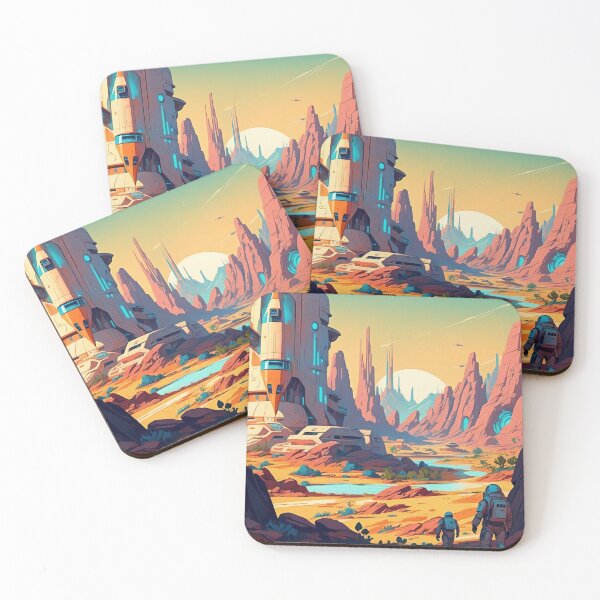 Item preview, Explorers on a Strange Planet Alien Frontier Journey designed and sold by ArtComixHaven.