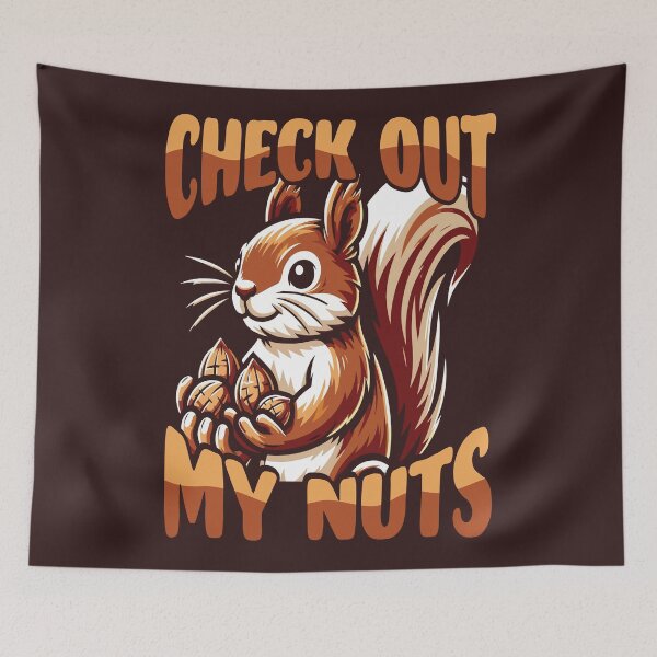 Item preview, Funny Squirrel Check Out My Nuts Acorn Harvest Joke designed and sold by Maljonic.