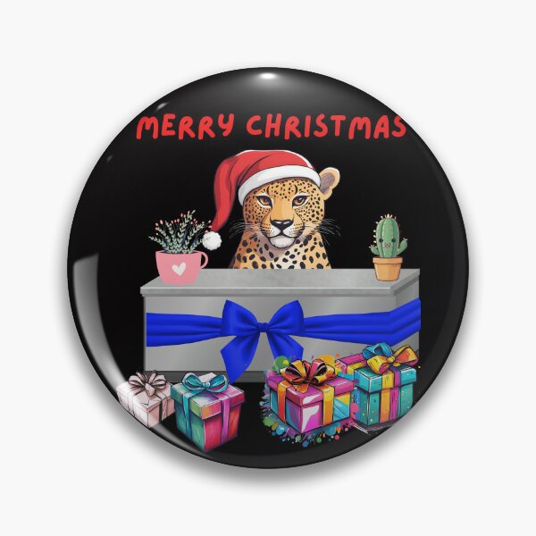 Item preview, Christmas cat Merry Christmas Cat Animals Leopard designed and sold by Design_Your_Day.