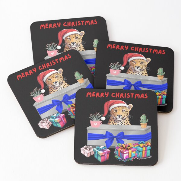 Item preview, Christmas cat Merry Christmas Cat Animals Leopard designed and sold by Design_Your_Day.