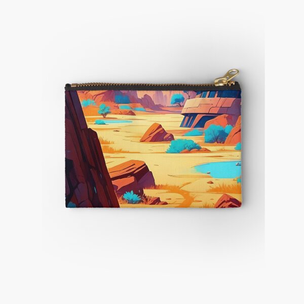 Item preview, Futuristic Journey Through Alien Canyons designed and sold by ArtComixHaven.