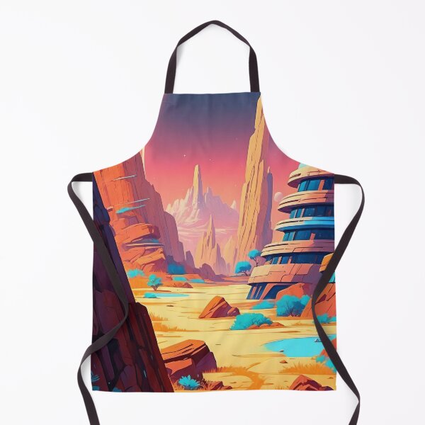 Item preview, Futuristic Journey Through Alien Canyons designed and sold by ArtComixHaven.