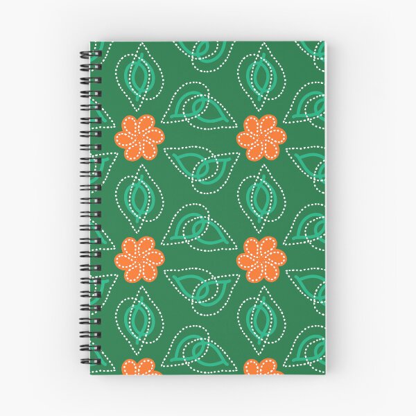 Item preview, Patrón de pétalos de flores de pradera, psicodélico y moderno, fondo verde designed and sold by Stephanie Rowan.