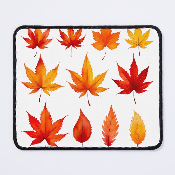 Item preview, Autumn Red Golden Leaves #5 - @fluidwatercolor  designed and sold by fluidwatercolor.