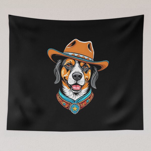 Item preview, Cute sheriff dog wearing a cowboy hat designed and sold by Purr95.