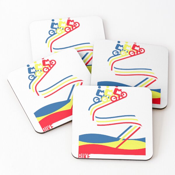 Aperçu de l'œuvre Cyclisme tricolore - Bleu/Jaune/Rouge créée et vendue par sifo2024.