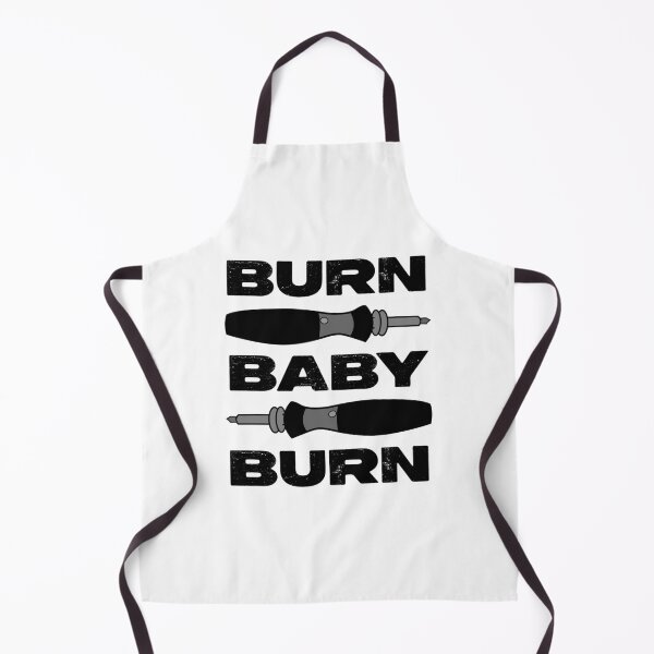 Item preview, BURN BABY BURN Pyrography Print designed and sold by CatchiBatchi.