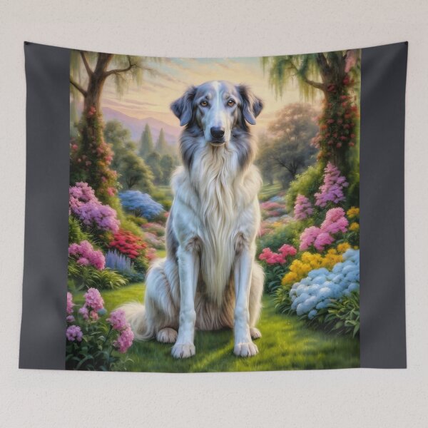 Item preview, Skylar Borzoi Dog Art designed and sold by Heart and Soul Studio.