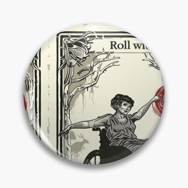 Item preview, roll with the punches classic wheelchair tarot  designed and sold by MendaciousMina.