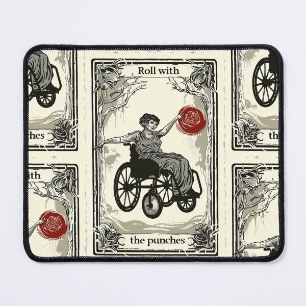 Item preview, roll with the punches classic wheelchair tarot designed and sold by MendaciousMina.
