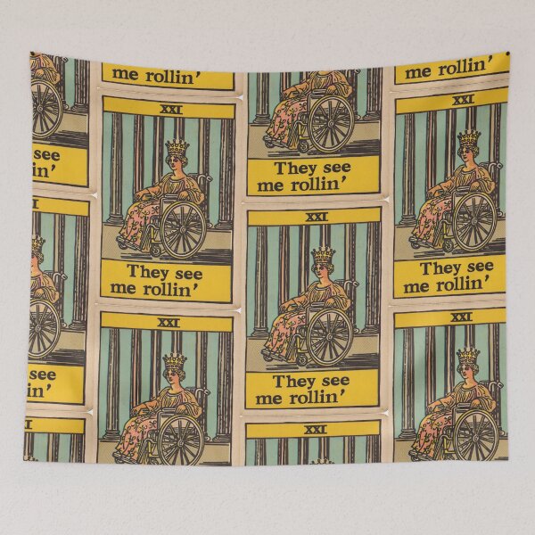 Item preview, they see me rolling classic wheelchair tarot  designed and sold by MendaciousMina.