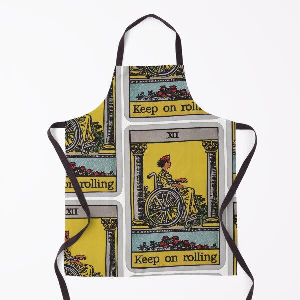 Item preview, keep on rolling classic wheelchair tarot  designed and sold by MendaciousMina.