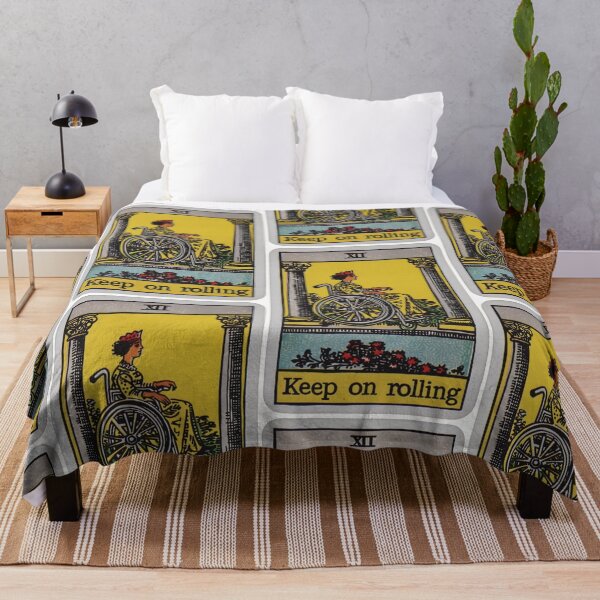 Item preview, keep on rolling classic wheelchair tarot  designed and sold by MendaciousMina.